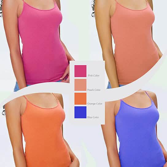 3-Pack: Mystery Deal: Women's Stretchy Camisole Spaghetti Strap Tank Top DailySale