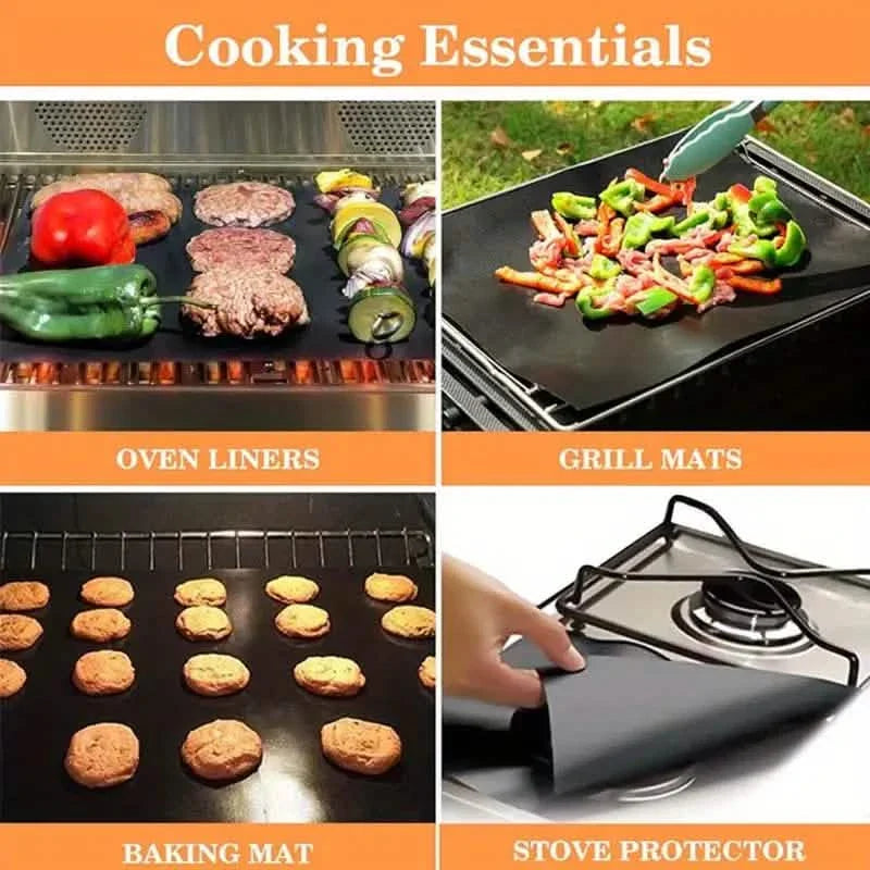 3-Pack: Non-Stick BBQ Grill Mesh Mats DailySale