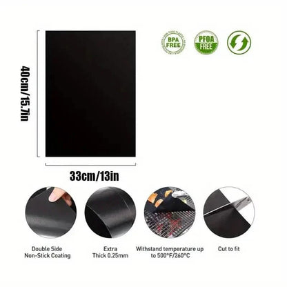 3-Pack: Non-Stick BBQ Grill Mesh Mats DailySale