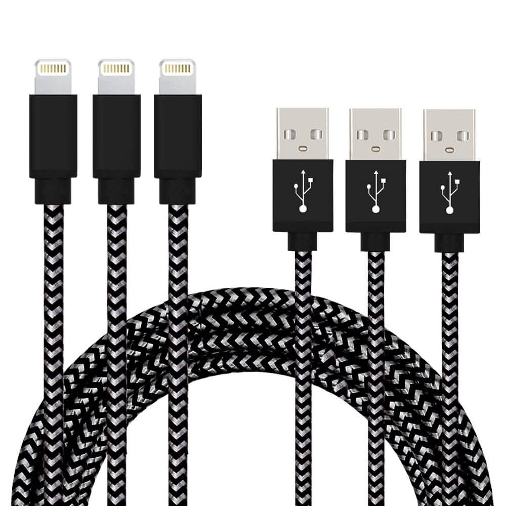 3-Pack: Nylon Braided Cables DailySale
