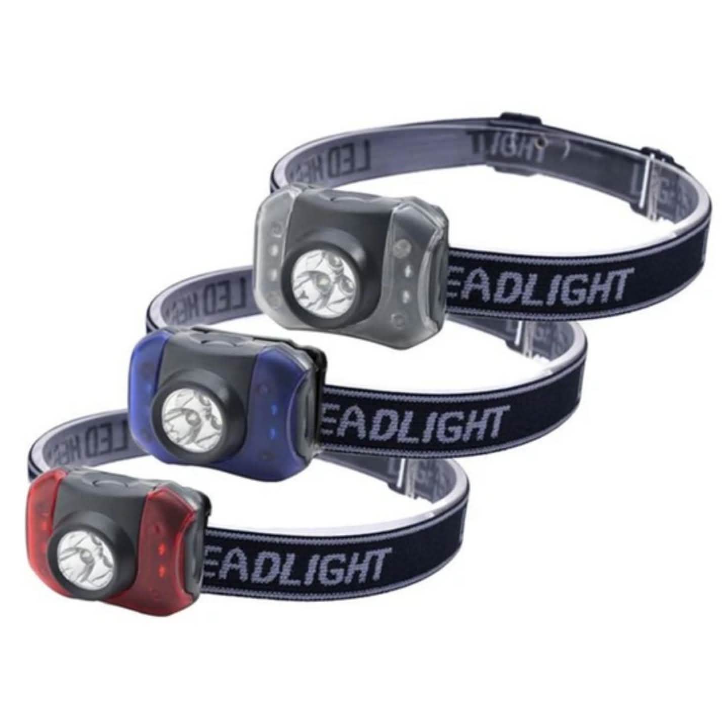 3-Pack: Outdoor Nation Hands-Free 7-LED Headlamp Camping Flashlights DailySale