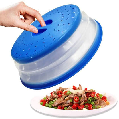 3-Pack: OUZIFISH 10.5 inch Collapsible Food Plate Lid Cover DailySale
