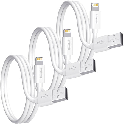 3-Pack: Overtime MFi Certified Ultra-Fast Charging 4ft Lightning Cables DailySale