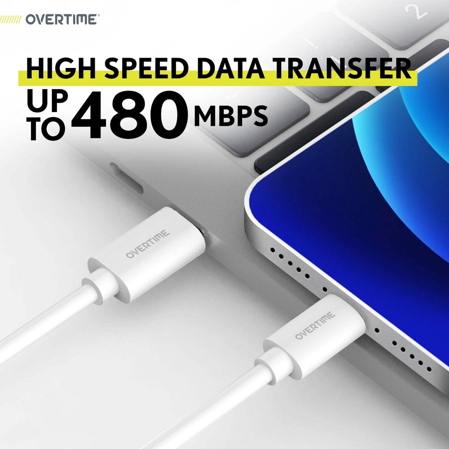3-Pack: Overtime USB-C to USB-C Charging Cable DailySale