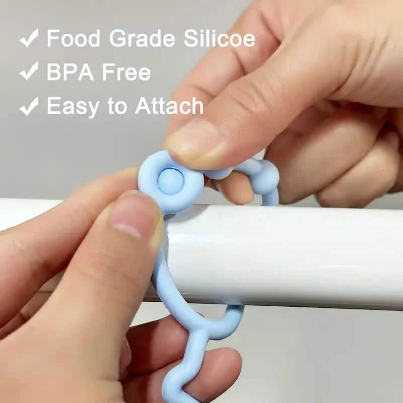 3-Pack: Pacifier Holder Clip with self-Adjusting Bayonet DailySale