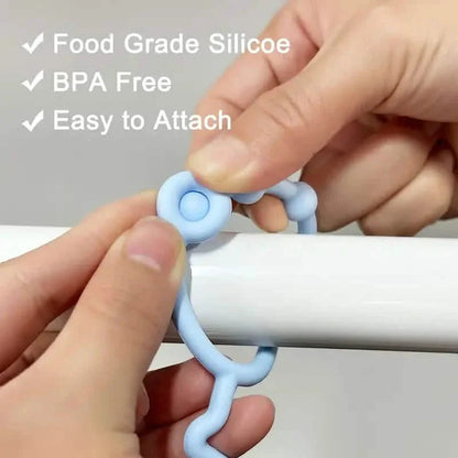 3-Pack: Pacifier Holder Clip with self-Adjusting Bayonet DailySale