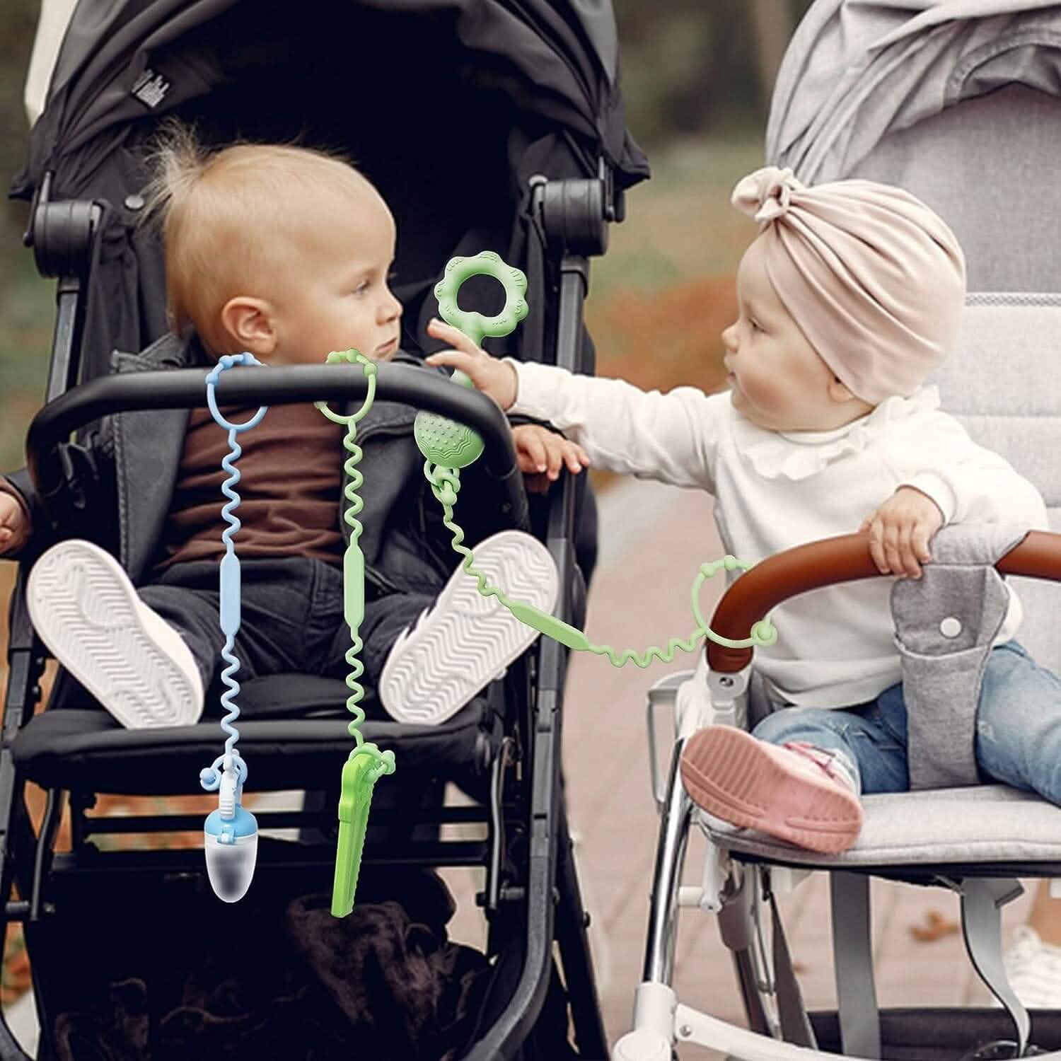 3-Pack: Pacifier Holder Clip with self-Adjusting Bayonet DailySale