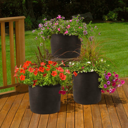 3-Pack: Planter Bags Breathable Planting Fabric Pots with Harvest Window DailySale