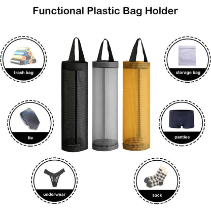 3-Pack: Plastic Mesh Grocery Bag Holder DailySale