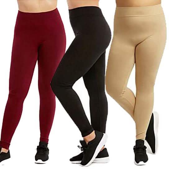3-Pack: Plus Size Women's Casual Ultra-Soft Workout Yoga Leggings DailySale