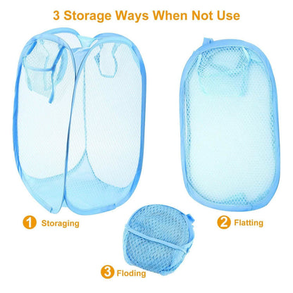 3-Pack: Pop-Up Laundry Hampers Foldable DailySale