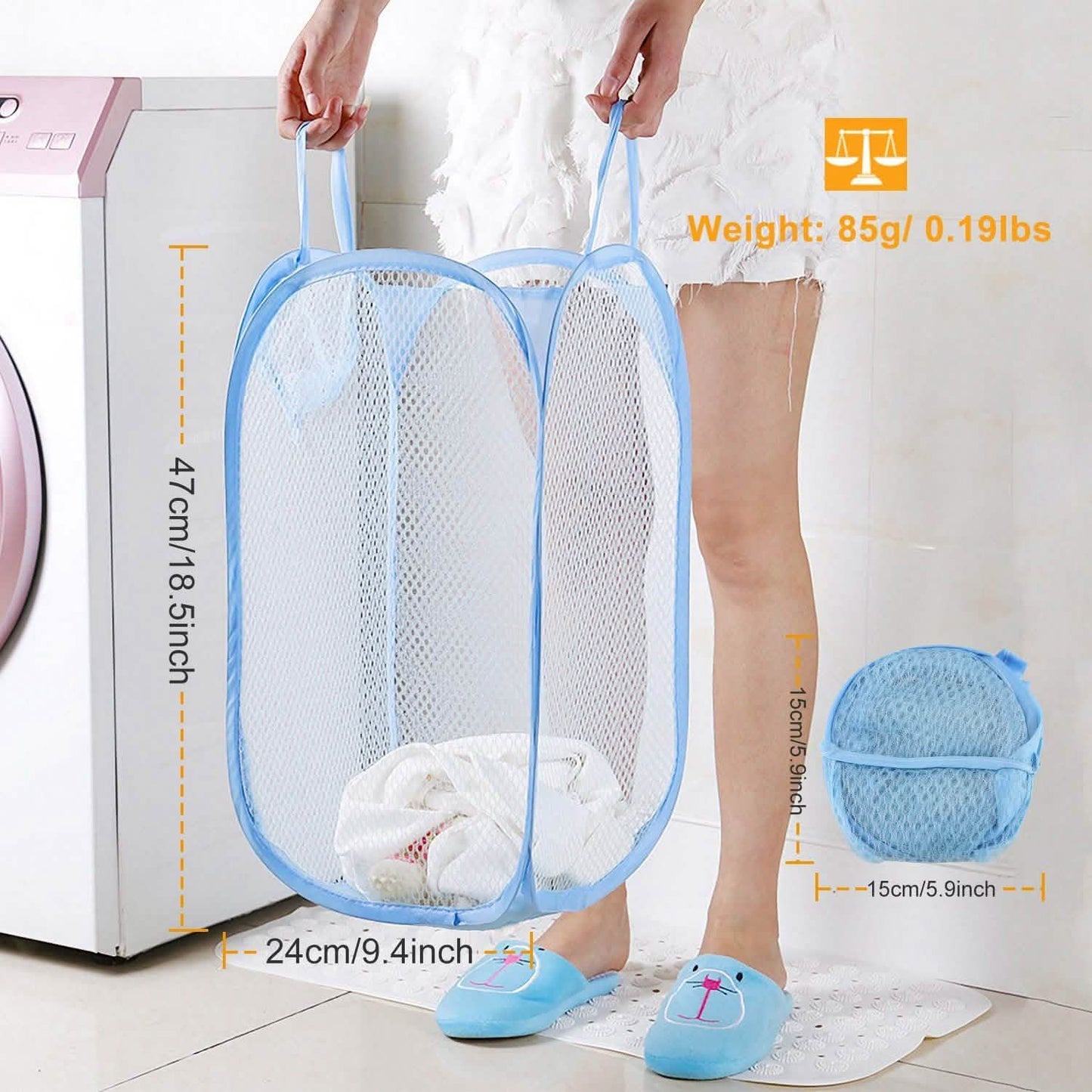 3-Pack: Pop-Up Laundry Hampers Foldable DailySale