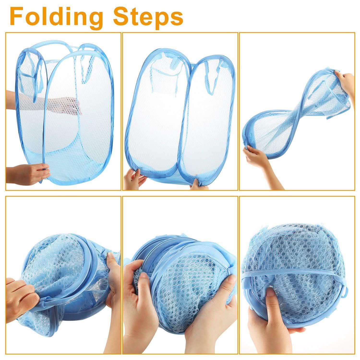 3-Pack: Pop-Up Laundry Hampers Foldable DailySale