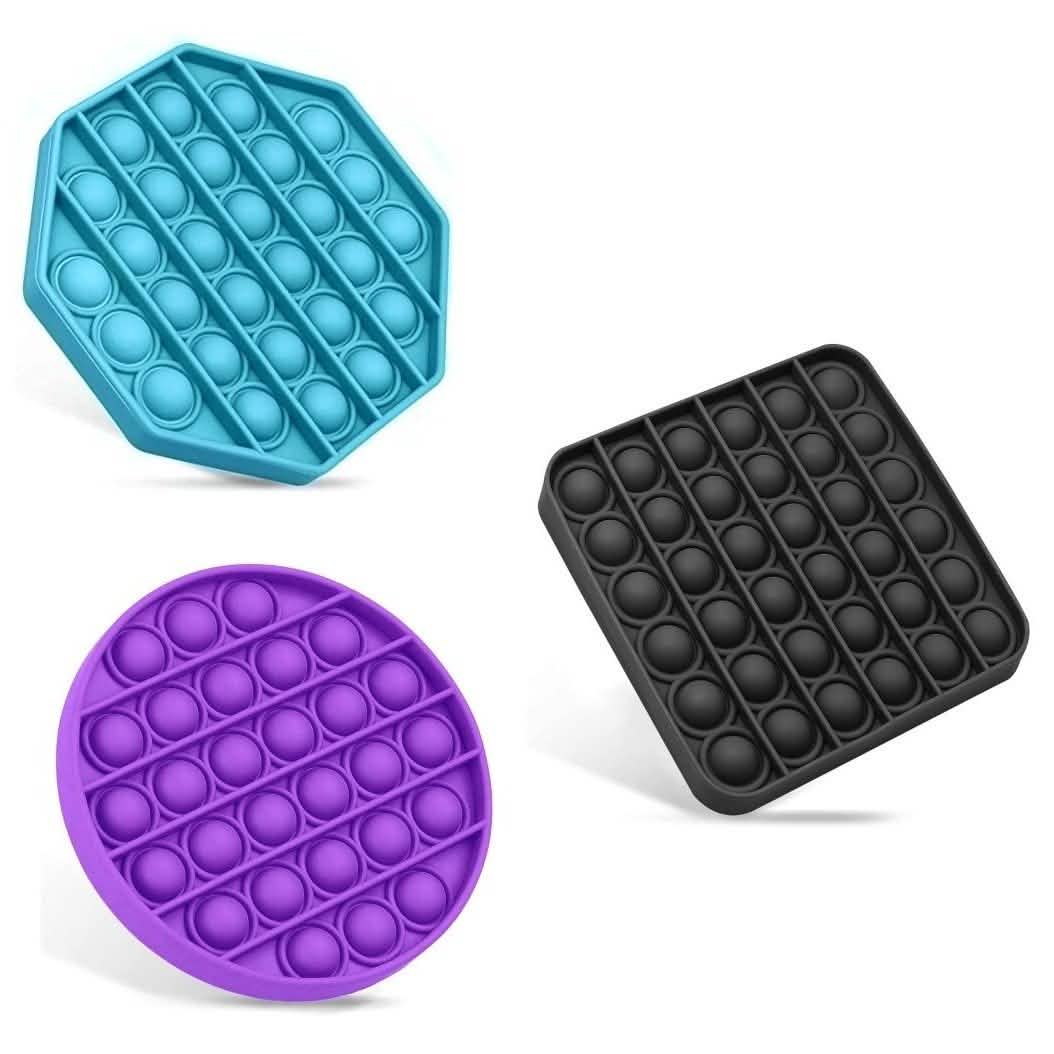 3-Pack: Push Pop Bubble Fidget Toy DailySale