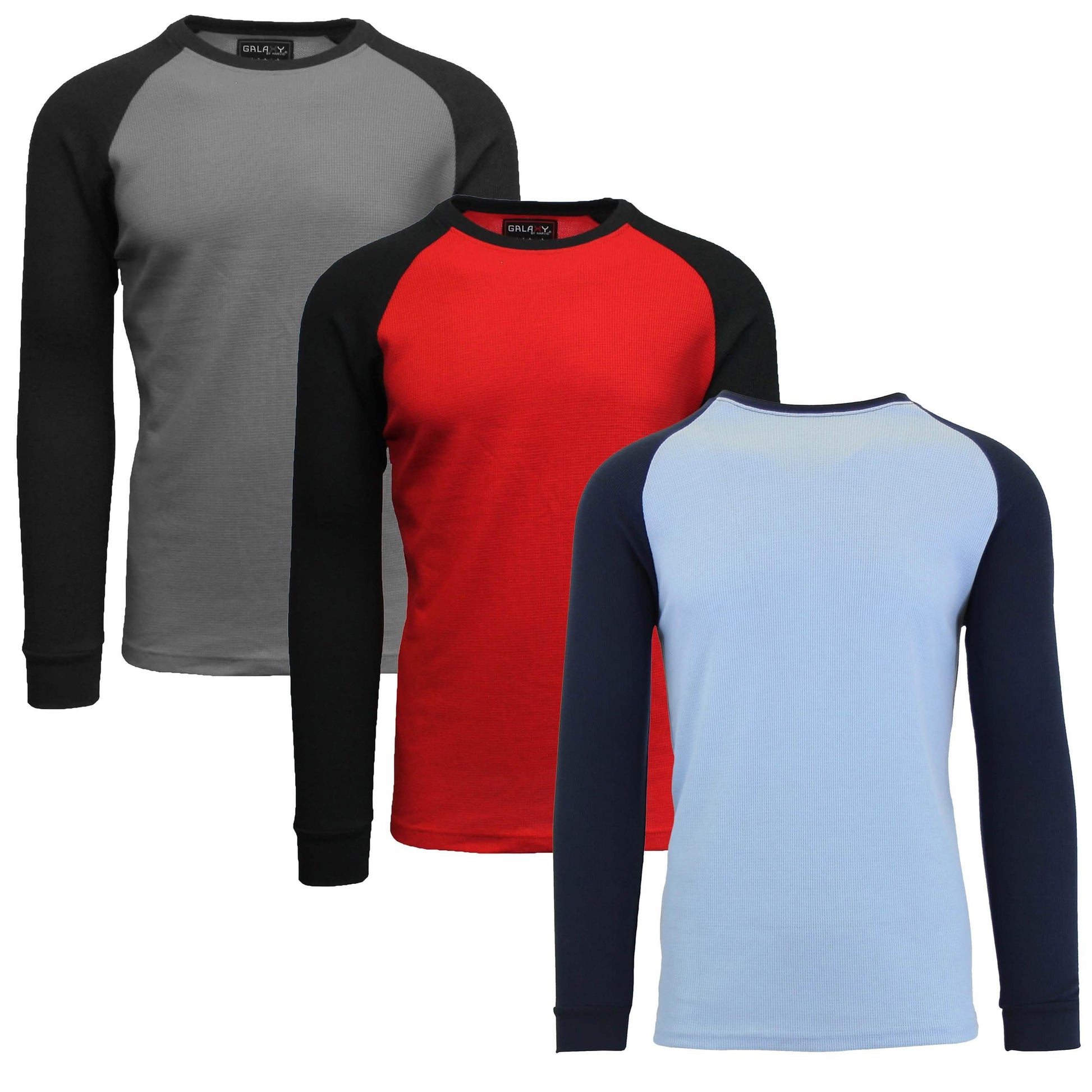 3-Pack: Raglan Sleeve Thermal Shirt DailySale
