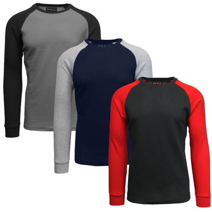 3-Pack: Raglan Sleeve Thermal Shirt DailySale