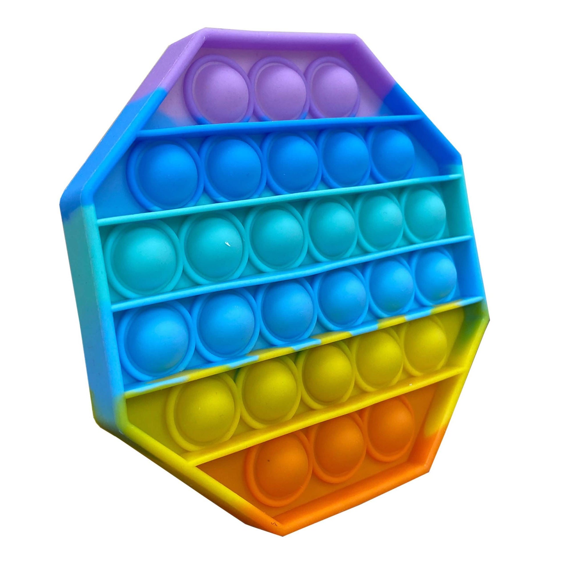 3-Pack: Rainbow Bubble Popper Anti-Stress Fidget Toy DailySale