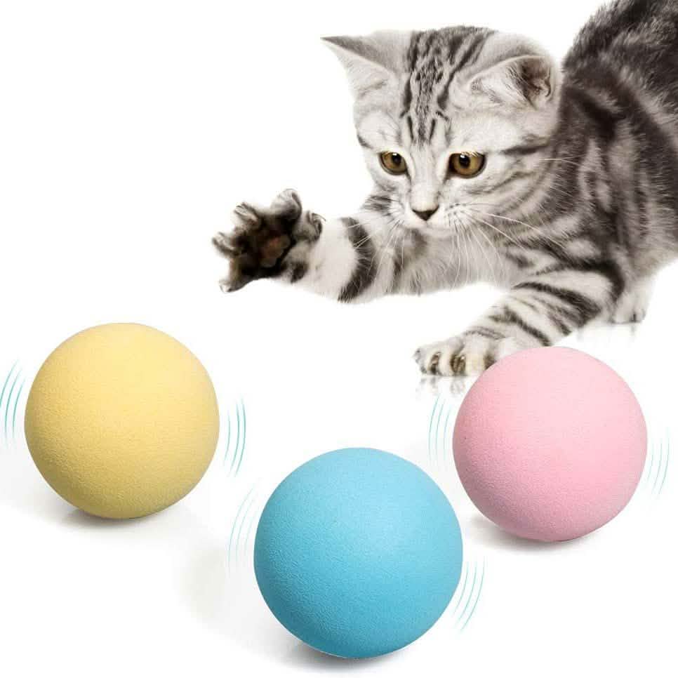 3-Pack: Realistic Chirping Balls Cat Toys DailySale
