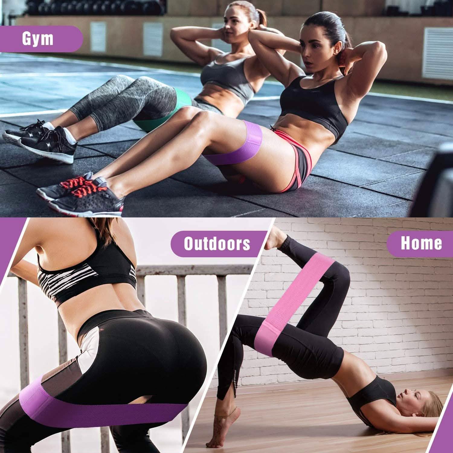 3-Pack: Resistance Bands for Legs and Butt Exercise DailySale