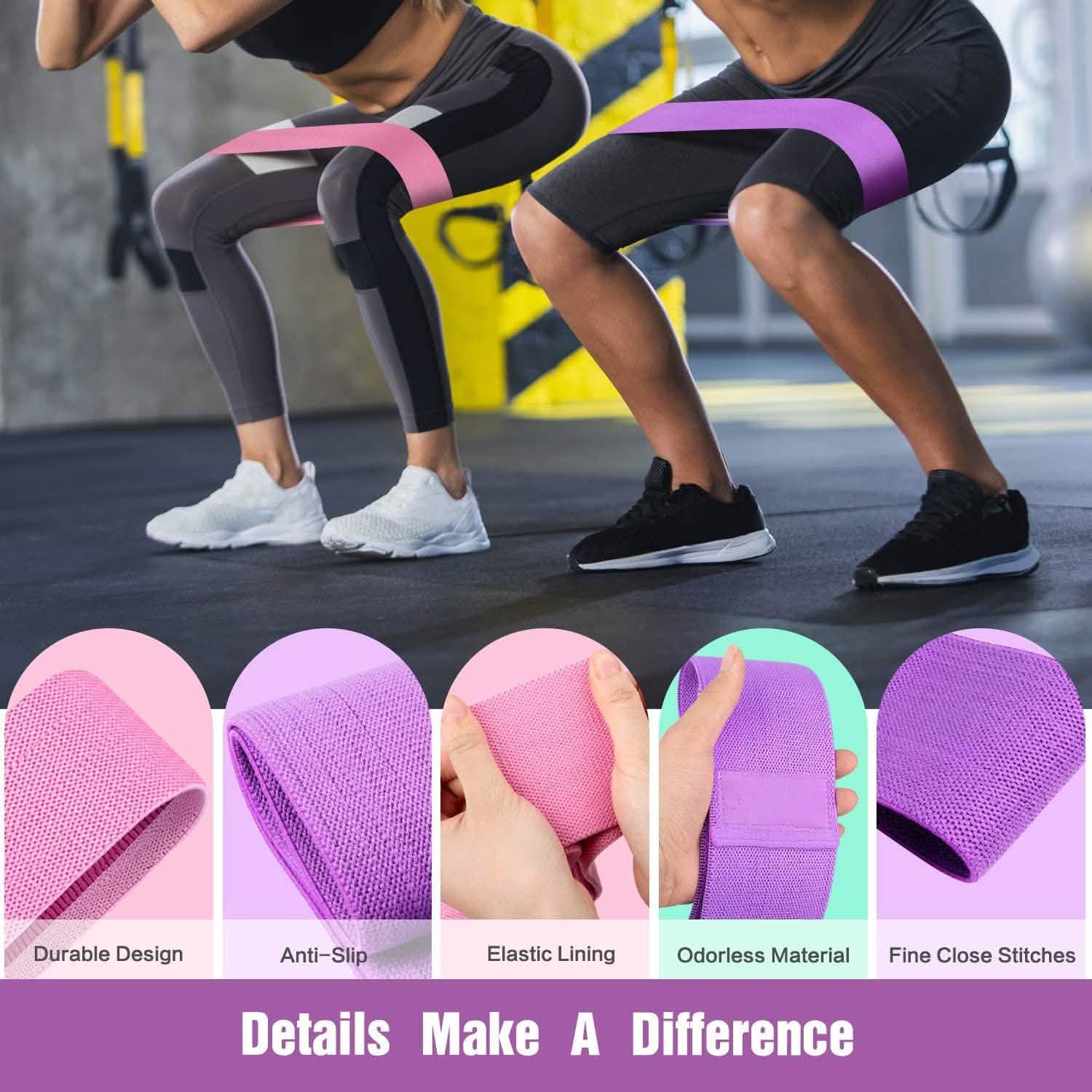 3-Pack: Resistance Bands for Legs and Butt Exercise DailySale