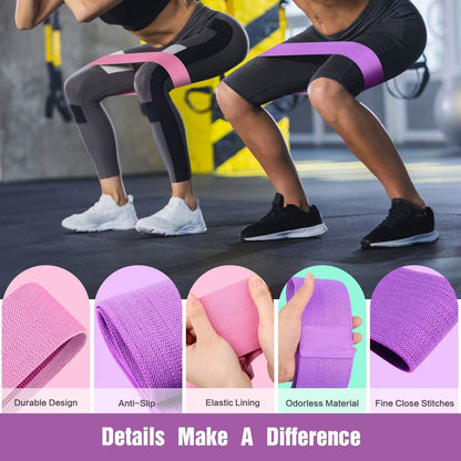 3-Pack: Resistance Bands for Legs and Butt Exercise DailySale