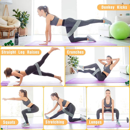 3-Pack: Resistance Bands for Legs and Butt Exercise DailySale