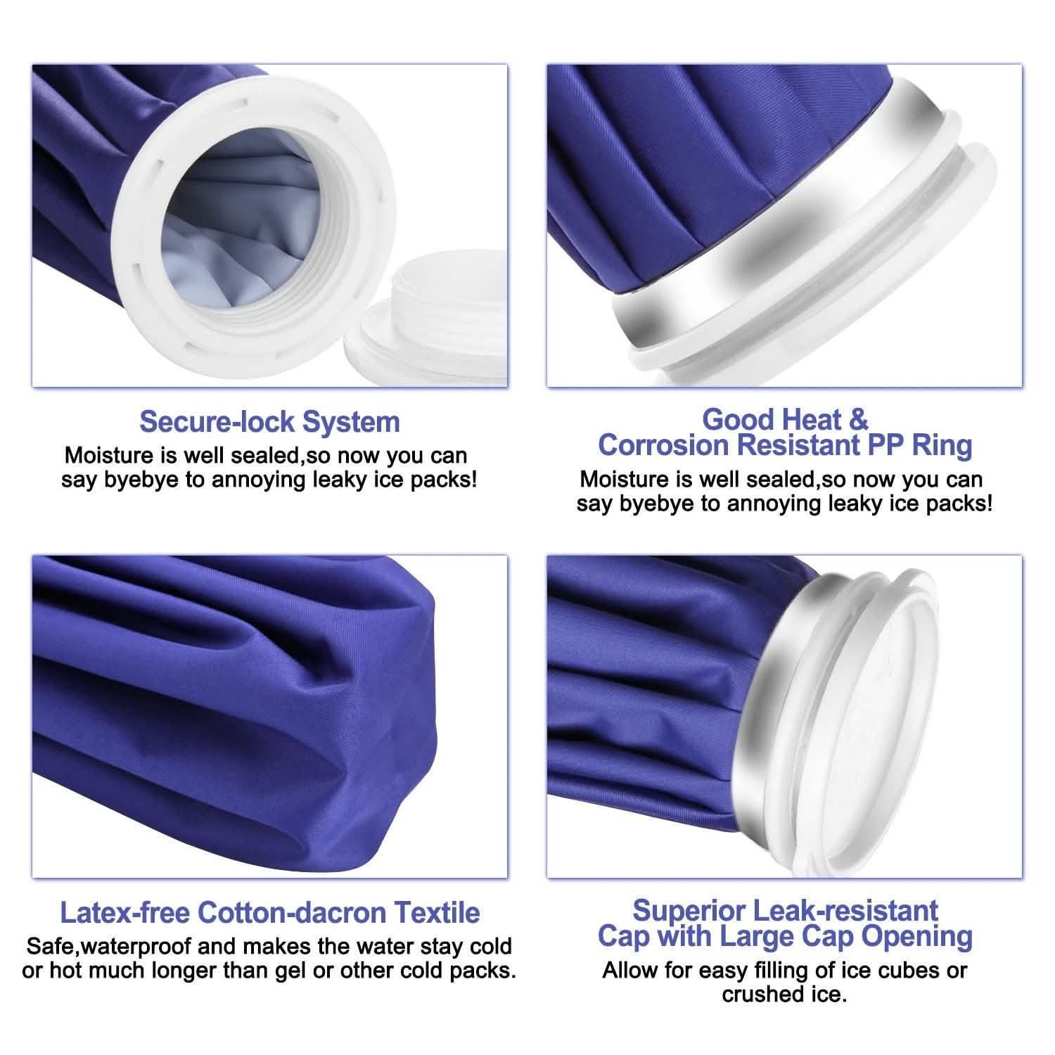 3-Pack: Reusable Ice Bag Pain Relief Heat Pack Sports Injury First Aid DailySale