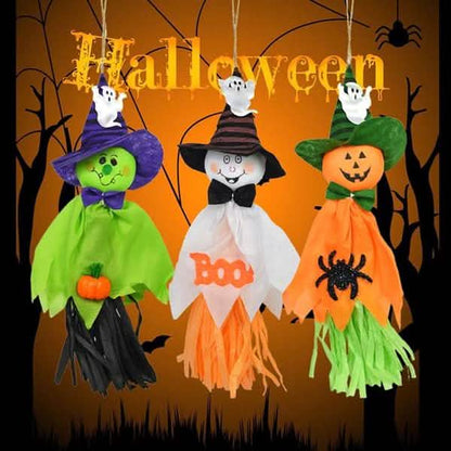 3-Pack: Scarecrow Horror Ghost Pendant Halloween Decor DailySale