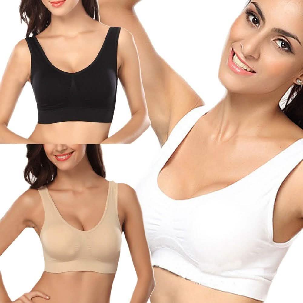 3-Pack: Seamless Miracle Bras with Removable Pads - Assorted Color Sets DailySale
