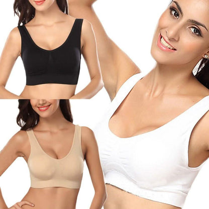 3-Pack: Seamless Miracle Bras with Removable Pads - Assorted Color Sets DailySale