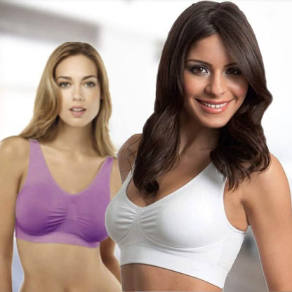 3-Pack: Seamless Miracle Bras with Removable Pads - Assorted Color Sets DailySale