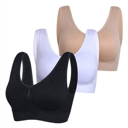 3-Pack: Seamless Miracle Bras with Removable Pads - Assorted Color Sets DailySale