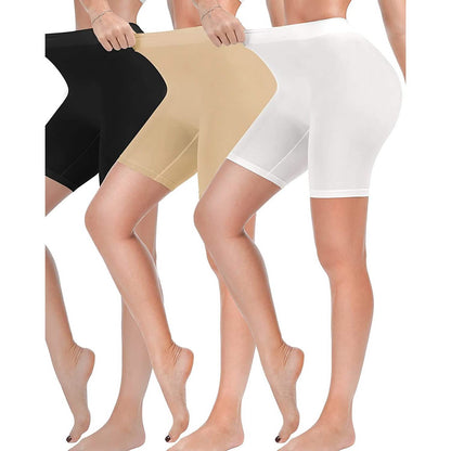 3-Pack: Slip Shorts for Women Under Dress, Comfortable Smooth Yoga Shorts DailySale