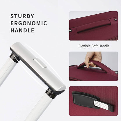 3-Pack: Softside Travel Luggage Set with TSA Lock DailySale