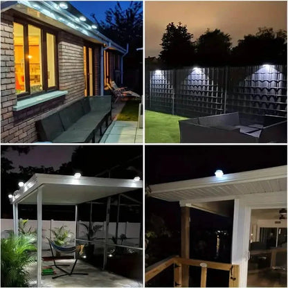 3-Pack: Solar LED Fence Gutter Lights DailySale
