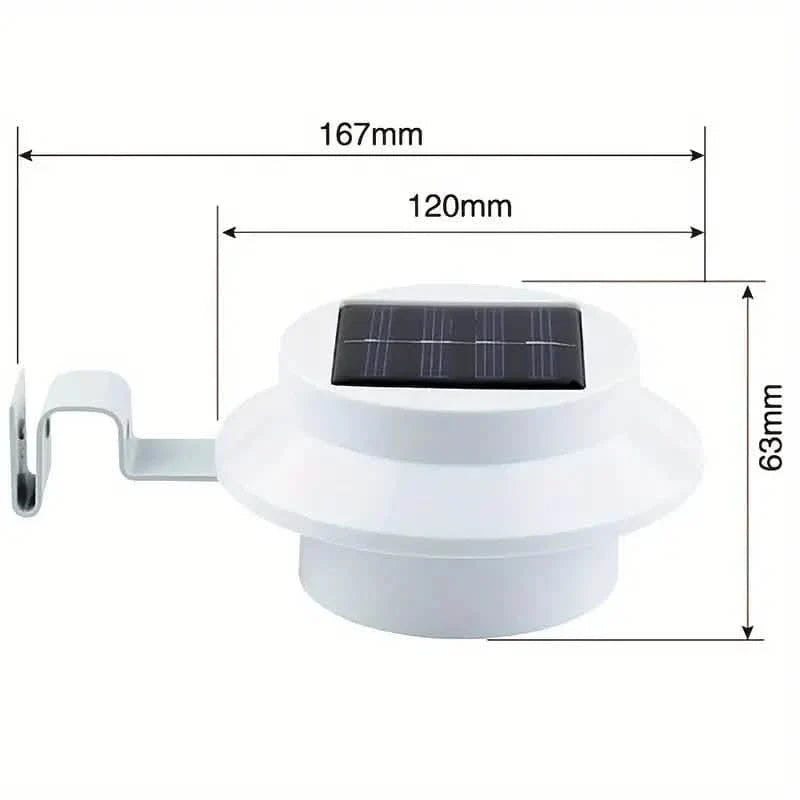 3-Pack: Solar LED Fence Gutter Lights DailySale
