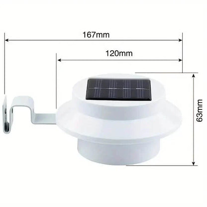 3-Pack: Solar LED Fence Gutter Lights DailySale