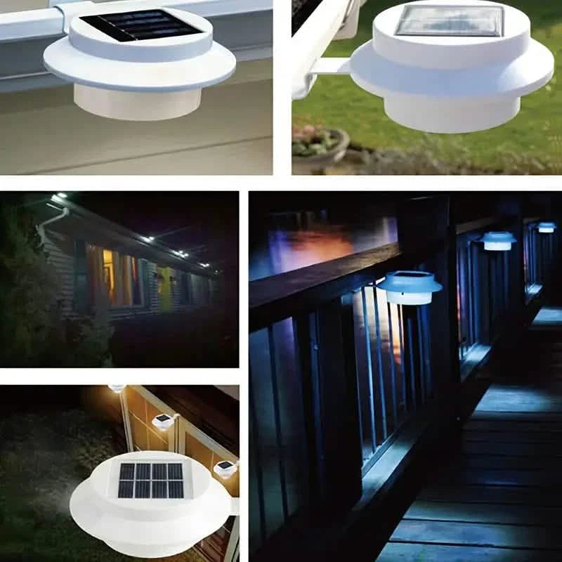 3-Pack: Solar LED Fence Gutter Lights DailySale