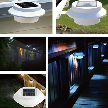 3-Pack: Solar LED Fence Gutter Lights DailySale