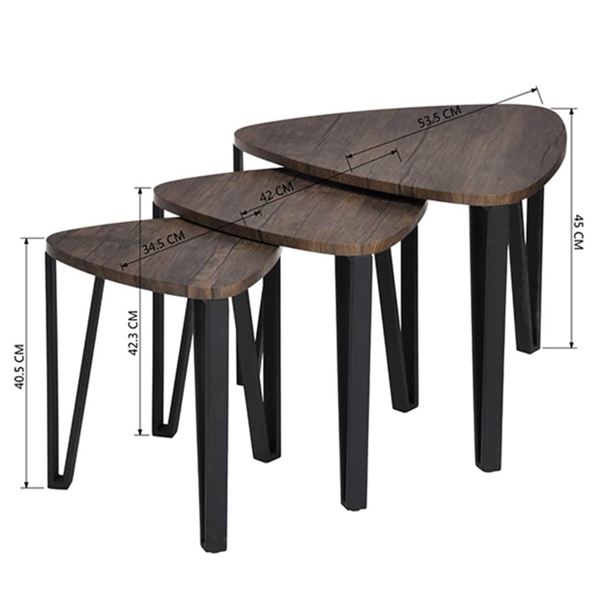 3-Pack: Stacking Side Table Set DailySale