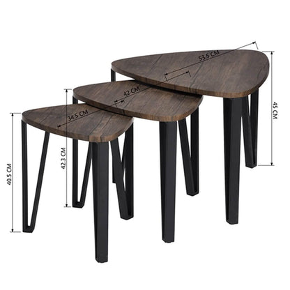 3-Pack: Stacking Side Table Set DailySale