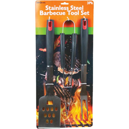 3-Pack: Stainless Steel Barbecue Tool Set DailySale