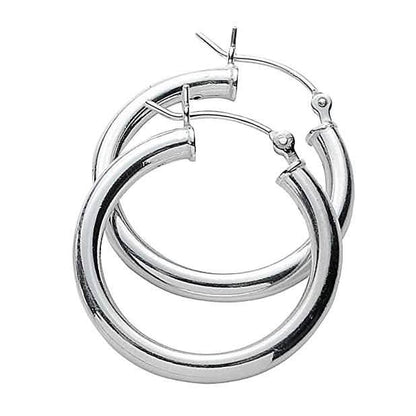 3-Pack: Sterling Silver Hoop Earrings DailySale