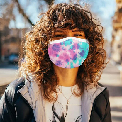 3-Pack: Tie Dyed Double Layer Reusable Face Mask with Adjustable Loop DailySale