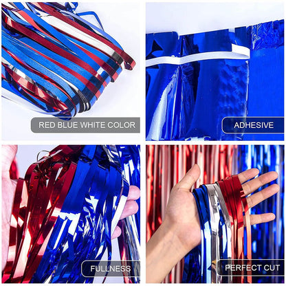 3-Pack: Tinsel Foil Fringe Curtains DailySale