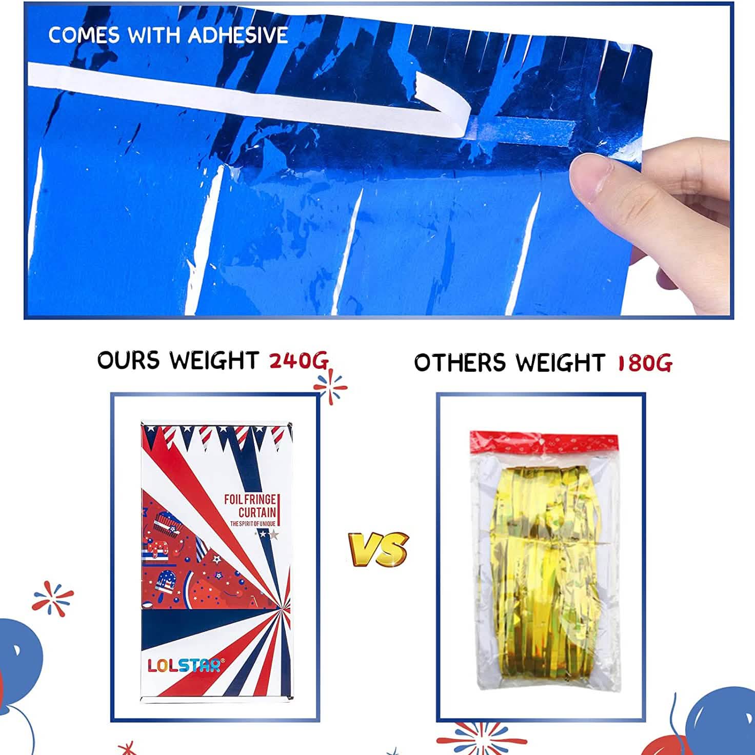 3-Pack: Tinsel Foil Fringe Curtains DailySale