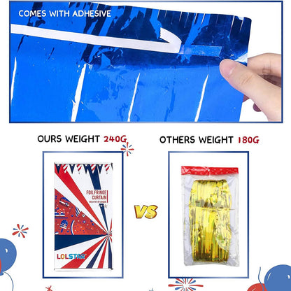 3-Pack: Tinsel Foil Fringe Curtains DailySale