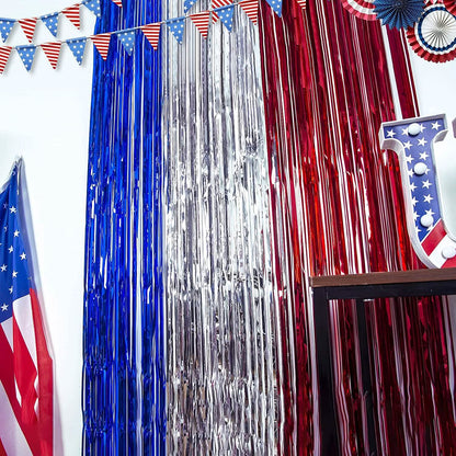 3-Pack: Tinsel Foil Fringe Curtains DailySale