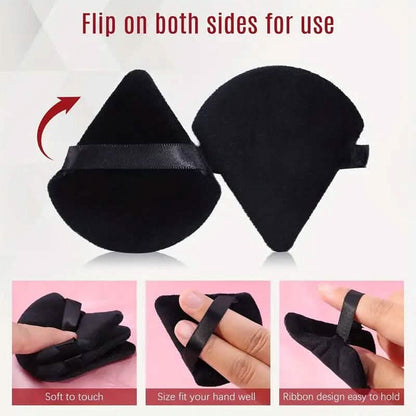 3-Pack: Triangle Powder Puff for Loose Powder and Liquid Cosmetic DailySale