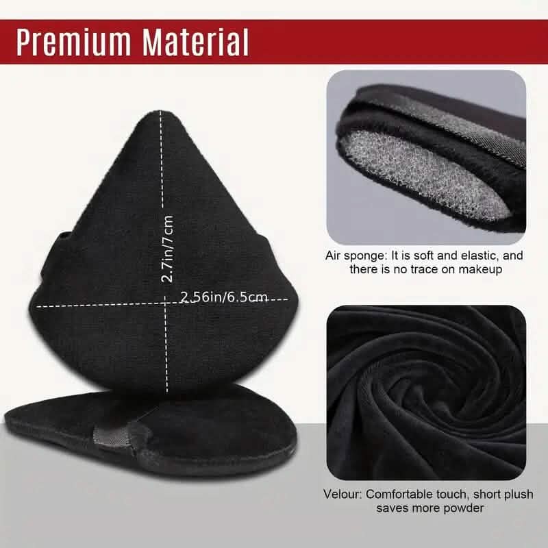 3-Pack: Triangle Powder Puff for Loose Powder and Liquid Cosmetic DailySale